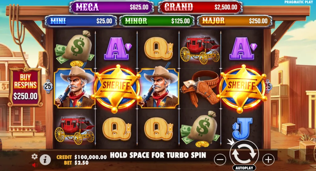 Badge Blitz Sweepstakes Slot