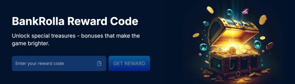 BankRolla reward code box