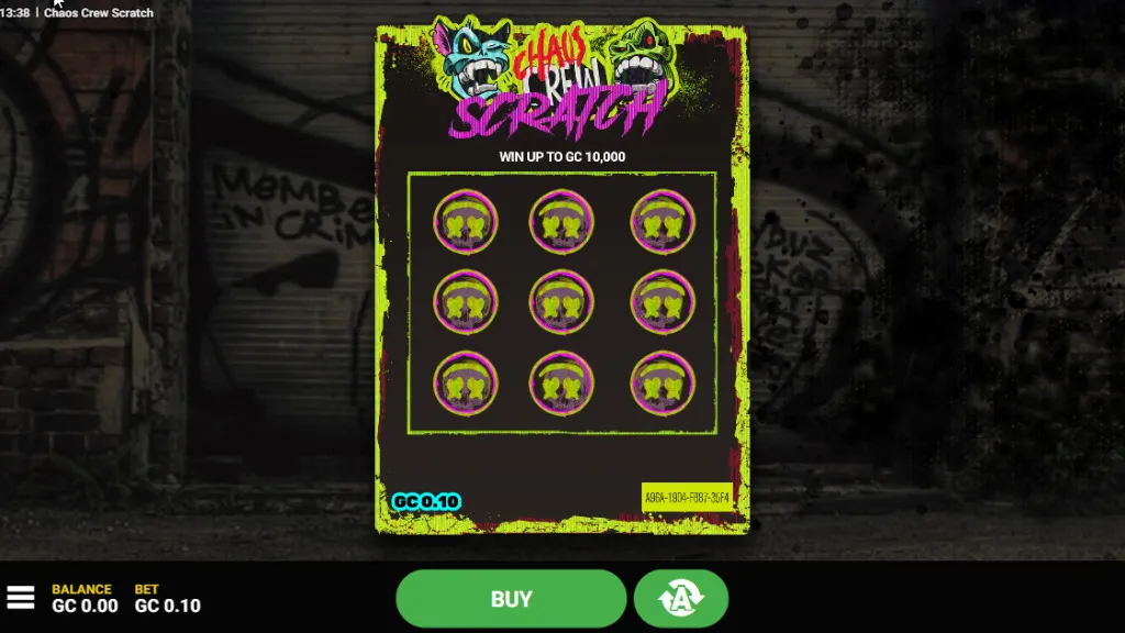 Scratch card game at a Maine online casino with a virtual ticket being scratched to reveal symbols and prize amounts