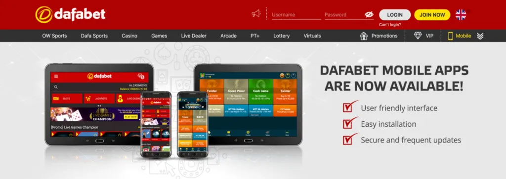 Dafabet Mobile App