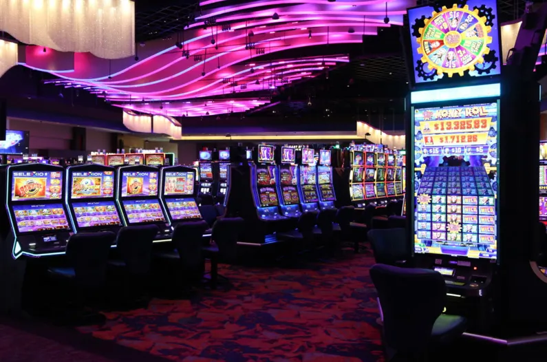 Desert Diamond Casino West Valley gaming floor in Arizona with rows of slot machines