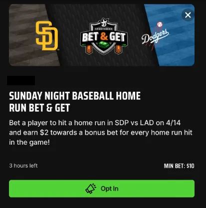 DraftKings MLB Early Win Promo: Instant Payout with 2-Run Lead