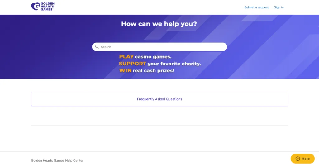 Golden Hearts Casino Customer Support