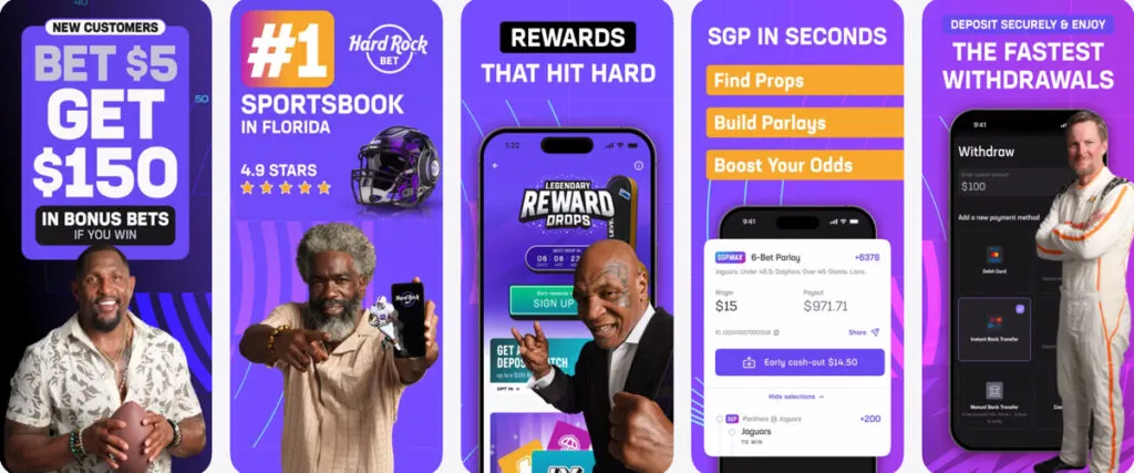 Preview of the Hard Rock Bet on iPhone
