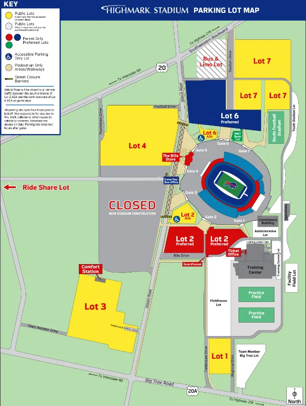 Highmark Stadium Map