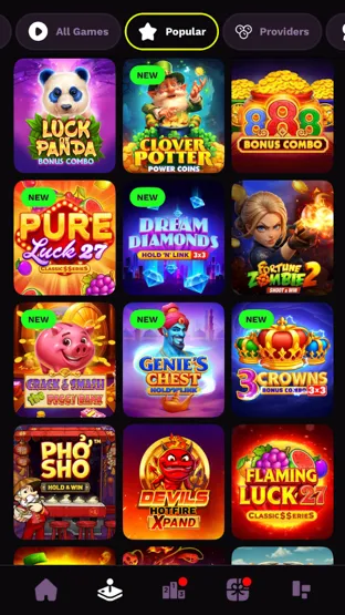 Most popular slots on the JackpotRabbit app
