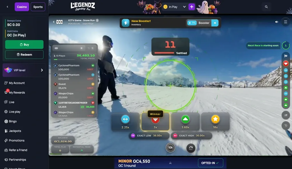 Legendz Casino CCTV Games