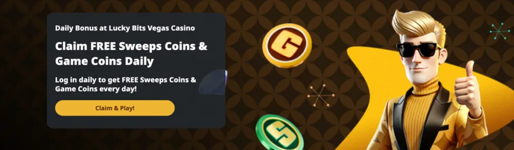 Lucky Bits Vegas daily login bonus
