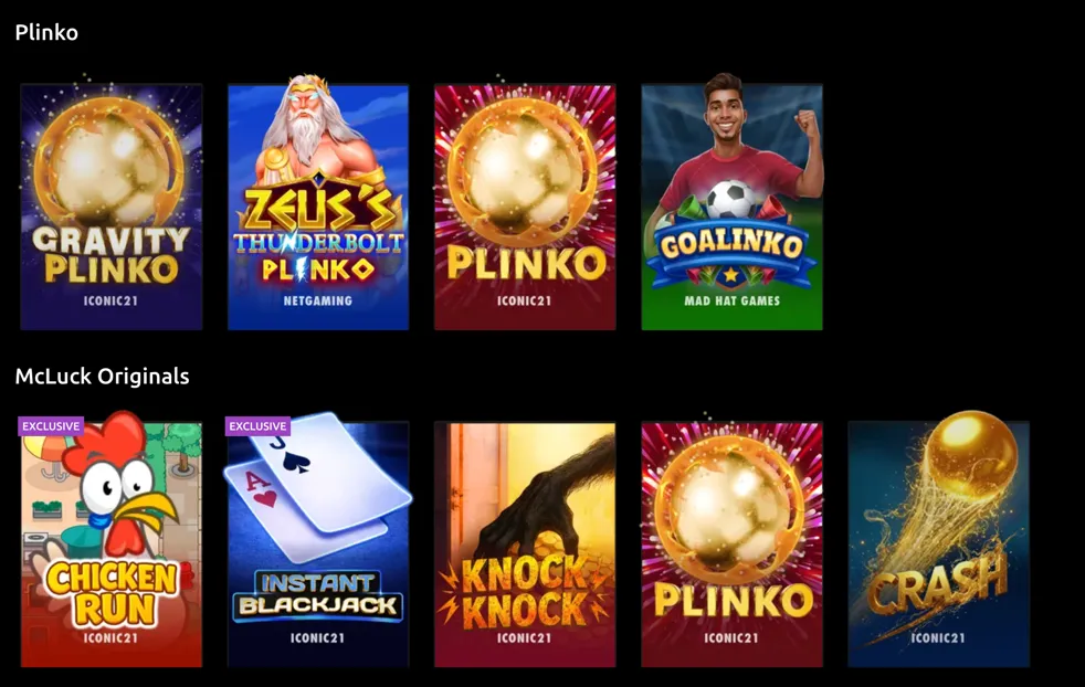 McLuck Arcade Games