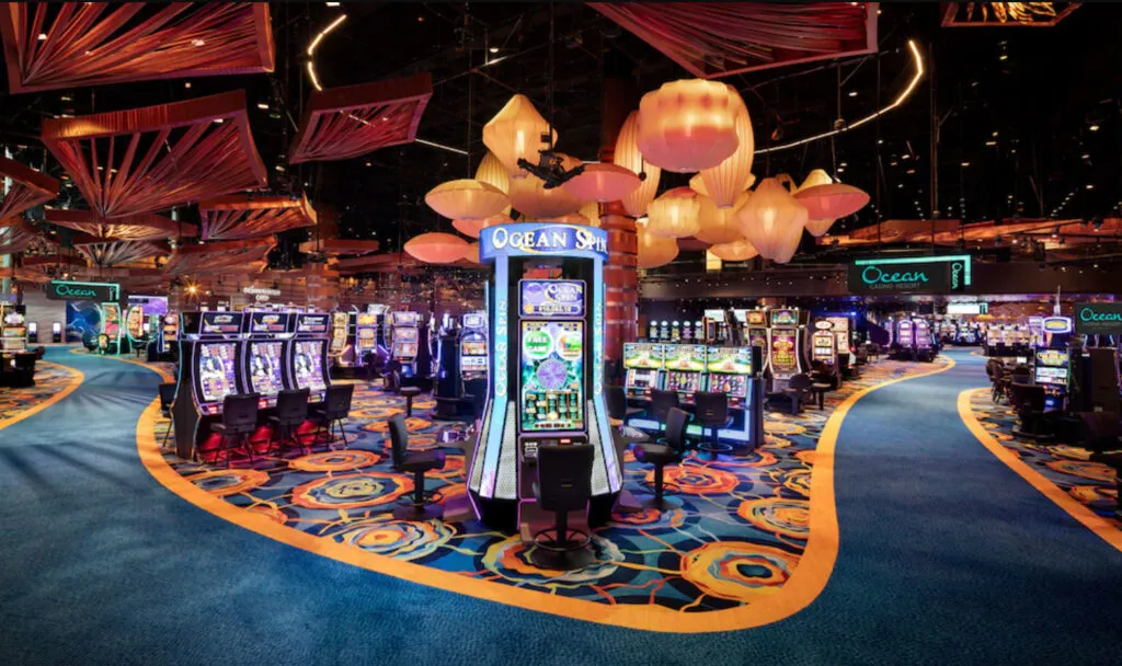 Casino floor at Ocean Casino Resort in Atlantic City, New Jersey