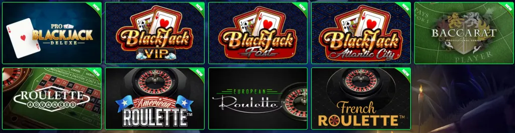 Ocean Social Casino Table Games