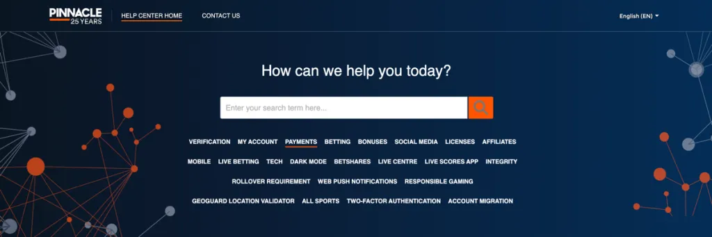 Pinnacle Sportsbook Customer Support