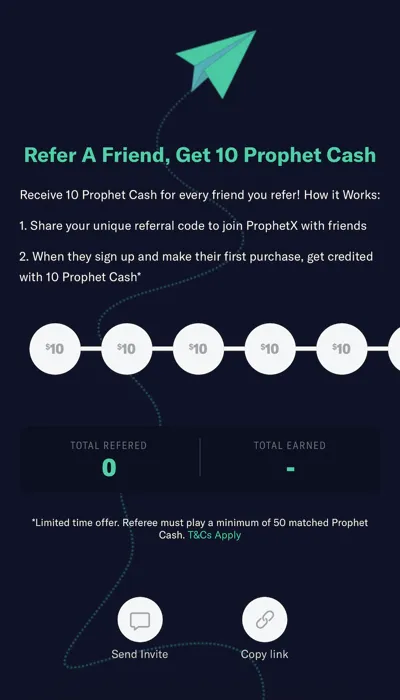 ProphetX Referral Code Bonus