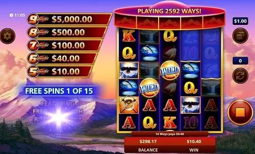 Quick Hit Ultra Pays Eagle