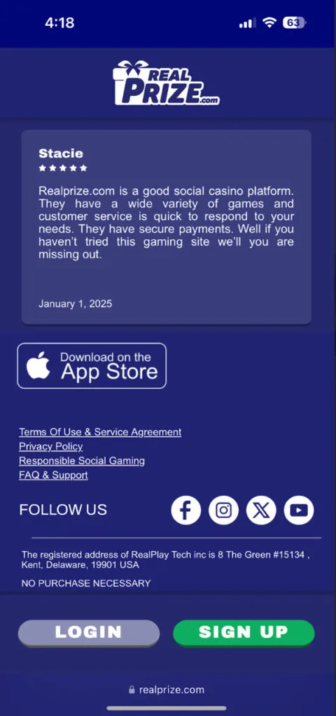 RealPrize Download Link