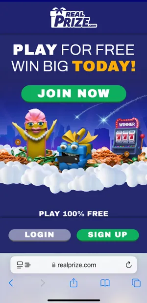 RealPrize Login