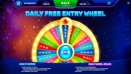 RiverSweeps Daily Spins
