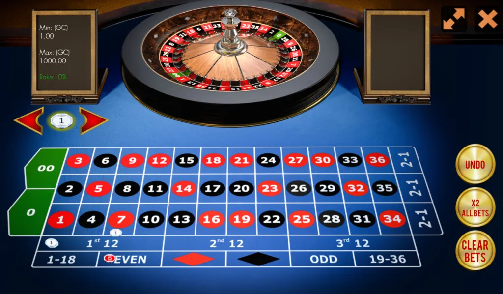 Roulette wheel spinning on a Washington DC online casino app