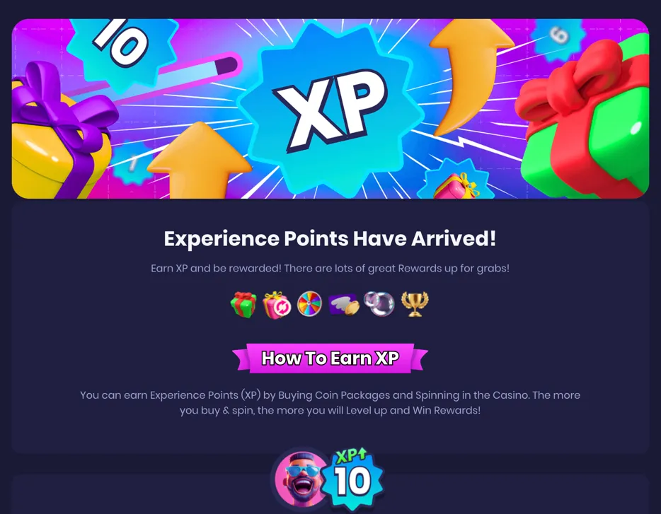 Spree Casino loyalty rewards program