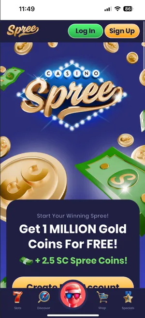 Spree Casino Mobile Experience