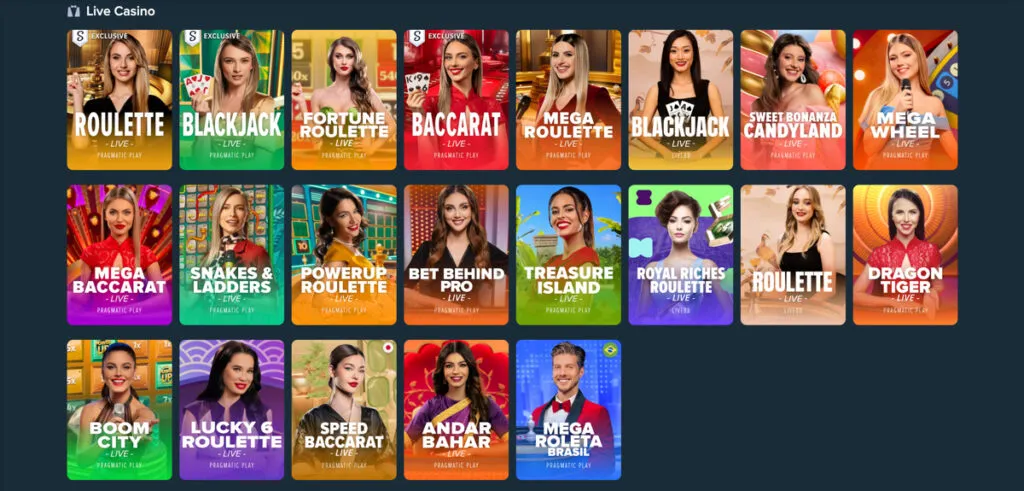Live dealer blackjack and roulette games streamed at a Minnesota online casino, available to play using a no-deposit bonus