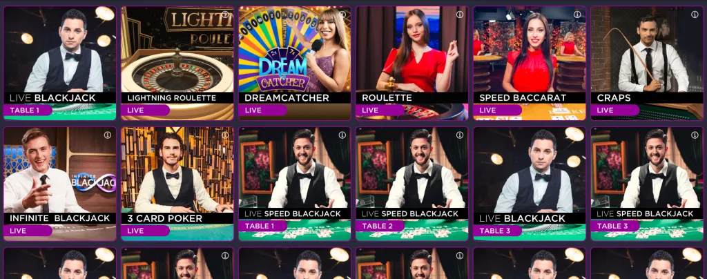 Stardust Live Casino Games
