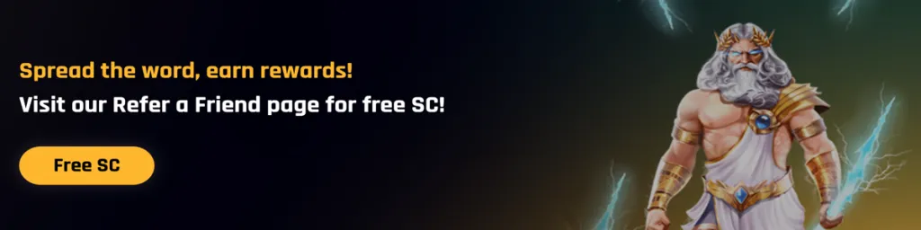 Refer-A-Friend program on The Money Factory Casino that rewards players with free SC
