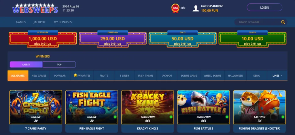 Websweeps Casino