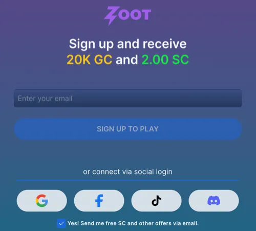 Zoot Casino Sign Up Bonus