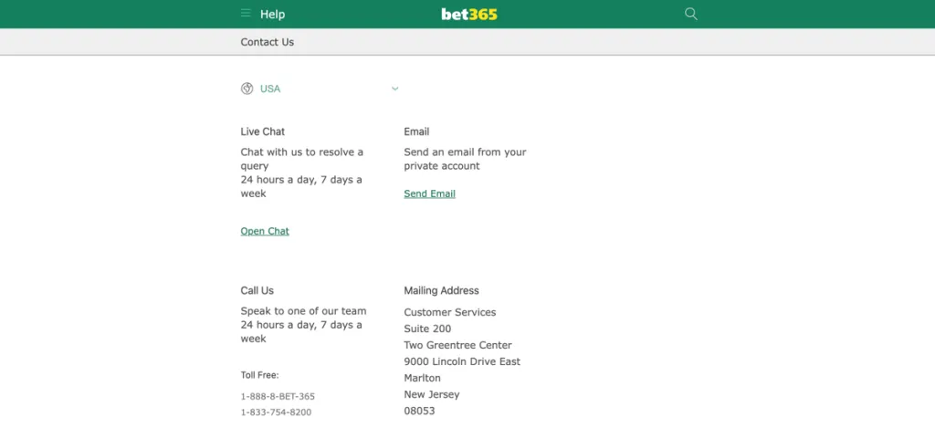 bet365 Customer Support